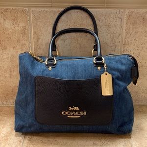 Coach EMMA denim satchel